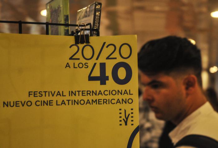 Inauguración del Festival Internacional del Nuevo Cine Latinoamericano; en el Teatro Karl Marx