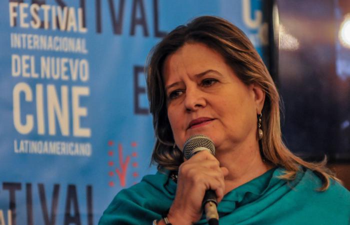 Susana Molina, Directora de la Escuela Internacional de Cine y TV, durante el 40 Festival Internacional del Nuevo Cine Latinoamericano; en el Hotel Nacional