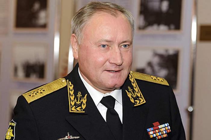 Almirante Vladimir Koroliov, jefe de la Fuerza Naval rusa. 