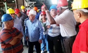 Machado Ventura y Salvador Valdés Mesa
