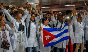 llegada de médicos de brasil