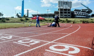 Pista de calentamiento del Estadio Panamericano