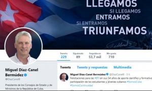 tweet de díaz-canel