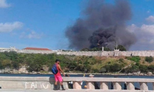 incendio en el complejo San Carlos de la Cabaña