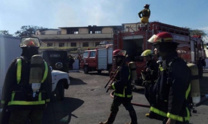 incendio en el complejo San Carlos de la Cabaña