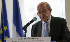 El ministro francés de Exteriores, Jean-Yves Le Drian