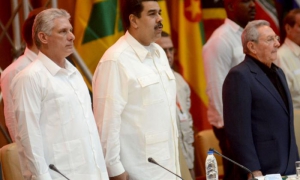 Díaz-Canel, Maduro y Raúl ALBA