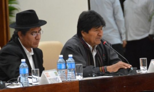 Evo Morales Ayma  intervino para hacer reflexionar acerca de la importancia de m