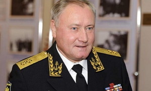 Almirante Vladimir Koroliov, jefe de la Fuerza Naval rusa. 