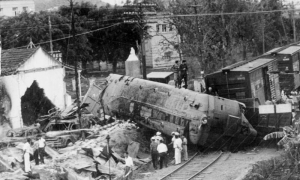 Otra vista del Tren blindado, atacado y tomado por el pelotón al mando del Capit