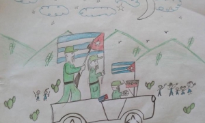 Caravana de la libertad dibujo
