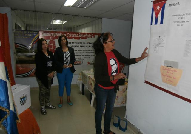 Se comprobaron los sistemas para el voto en la Circunscripción Especial en Venezuela.  
