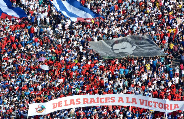 1ro de Mayo 2018 desfile del Pueblo vistas desde el MINFAR