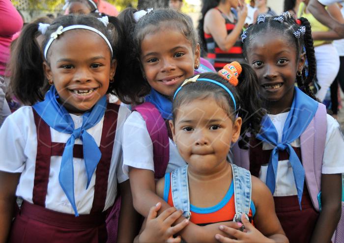 Inicio del curso escolar 2018 en la escuela primaria Patricio Lumumba
