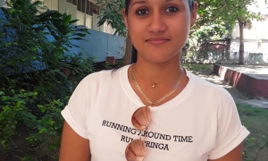 Alexandra Ávila Rodríguez, estudiante de primer año de medicina