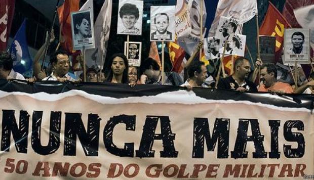 Bolsonaro niega toda esa memoria histórica y autorizó a los cuarteles a realizar las «conmemoraciones debidas» de los 55 años del golpe militar. Foto: Internet