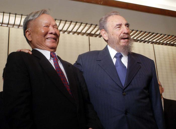 Fidel y Le Duc Anh