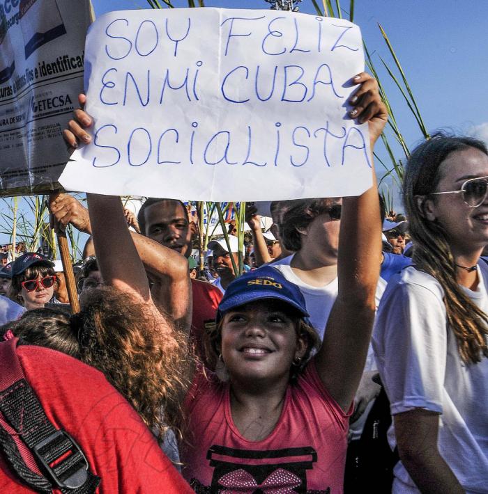 Primero de Mayo-2019.Desfile por el día Internacional de los Trabajadores en la Plaza de la Revolución