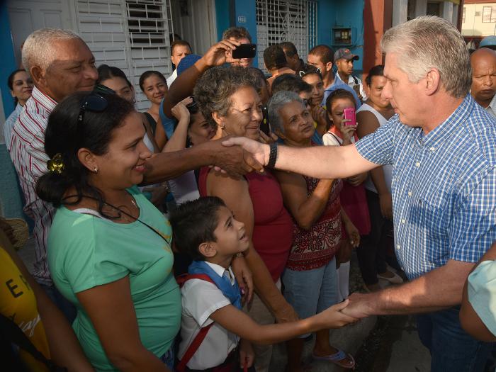 Recorrido de Díaz- Canel en Granma