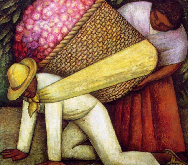 El portador de flores, de Diego Rivera.