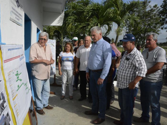 Miguel Díaz-Canel de recorrido por Camagüey