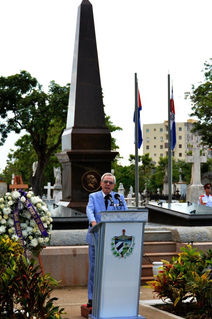 Discurso pronunciado por Eusebio Leal Spengler en el acto por el aniversario 114 de la muerte de Máximo Gómez
