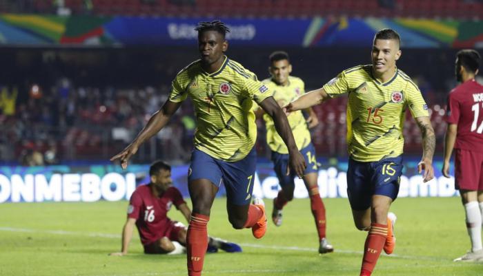 Colombia es el primer clasificado a cuartos de final en la Copa América Brasil 2019. 
Tomada de conmebol.com
