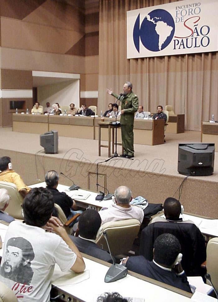 Cuba y Fidel en Foro de Sao Paulo