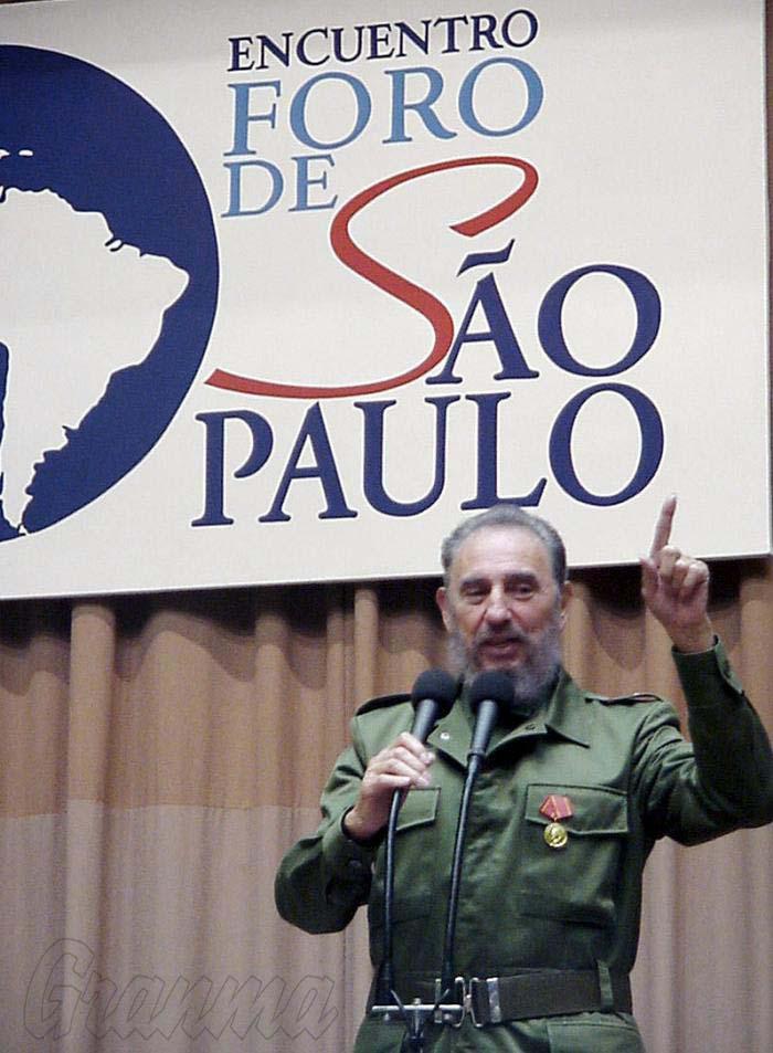 Cuba y Fidel en Foro de Sao Paulo