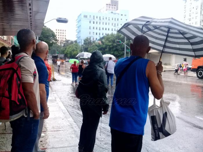 Lluvia en la Habana.