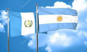 Banderas de Guatemala y Argentina