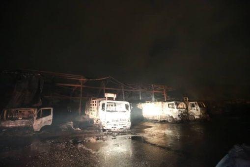 Incendio en la planta de llenado de gas doméstico Apacuana ubicada en Ocumare del Tuy