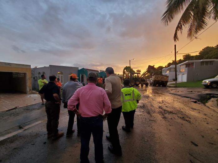 En el sector Alturas de San Benito se reportó un deslizamiento que afectó dos residencias tras el paso de Dorian.