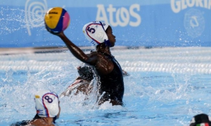 Cuba derrota a Mexico en Polo Acuatico en la categoria femenina en el Complejo Deportivo Villa María del Triunfo, durante la realizacion de los XVIII Juegos Panamericanos de Lima, Peru, el 5 de agosto de 2019.  Foto Roberto Morejon, Periodico Jit, INDER.