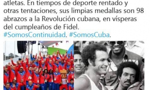 El Presidente de los Consejos de Estado y de Ministros, Miguel Díaz-Canel Bermúdez, dio la bienvenida a través de su cuenta en la red social Twitter a la delegación cubana que asistió a los XVIII Juegos Panamericanos Lima 2019