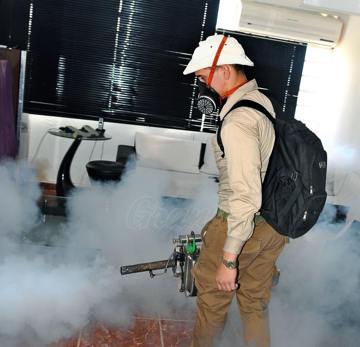 Soldados del EJT en Campaña antivectorial contra el mosquito Aedes aegipti en el Municipio Plaza de La Revoluciòn