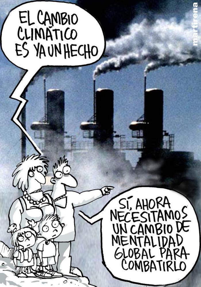 Caricatura cambio climatico