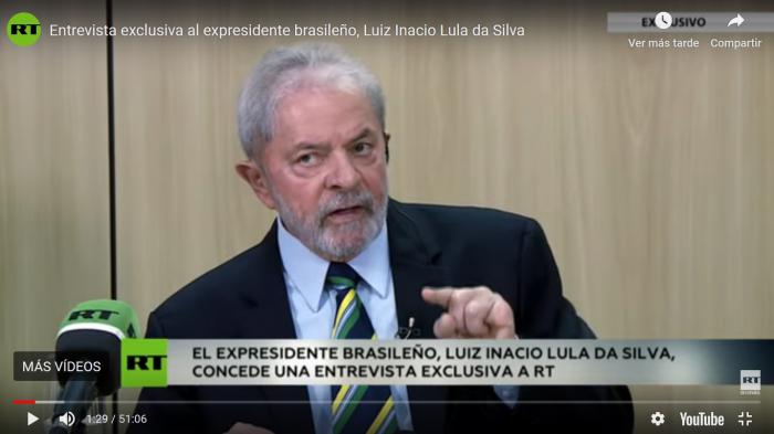 El expresidente brasileño, luiz inacio lula da silva