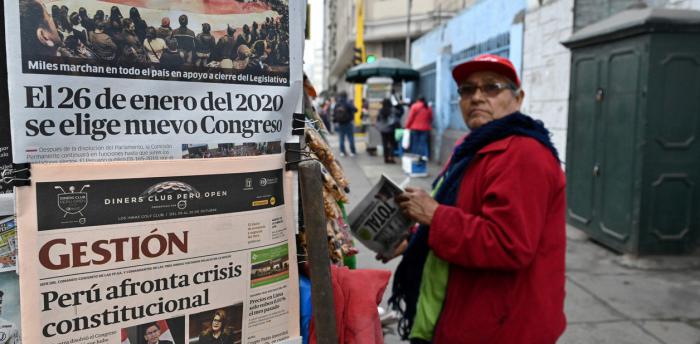 Perú enfrenta una crisis institucional.