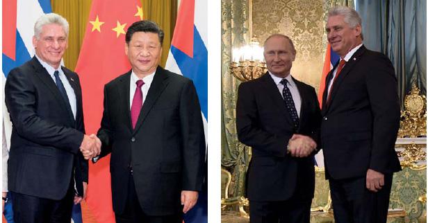Del 1ro. al 14 de noviembre de 2018, Miguel Díaz-Canel realizó una gira por varios países de Asia y Europa, que incluyó encuentros con los mandatarios de China y Rusia. fotos: estudios revolución
