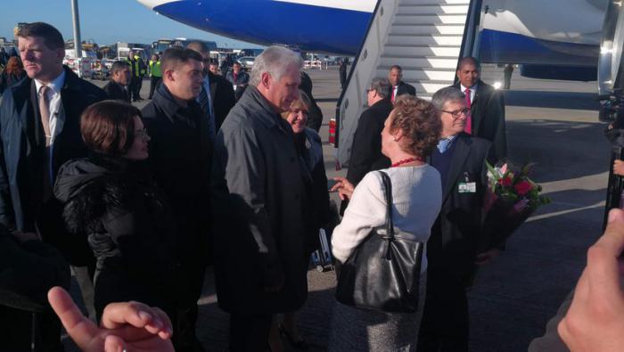 Reciben a Díaz-Canel en Dublín