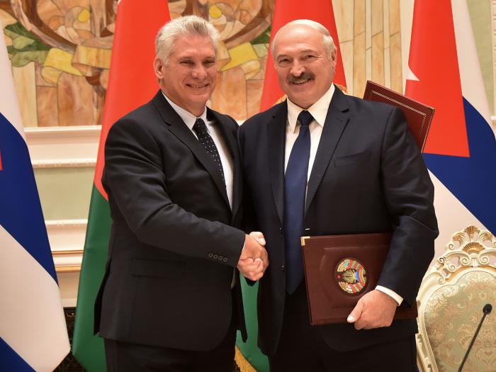 Díaz-Canel en Minsk