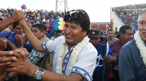 Los resultados preliminares de las elecciones en Bolivia ­confirman el decisivo apoyo popular al Gobierno de Evo Morales. Foto: abi