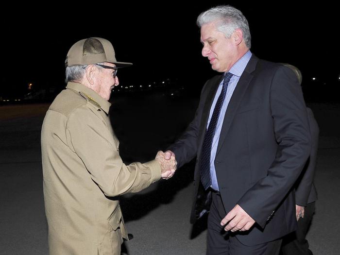 Llegada del Presidente a Cuba