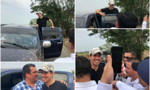 Juan Guaidó con paramilitares colombianos. 