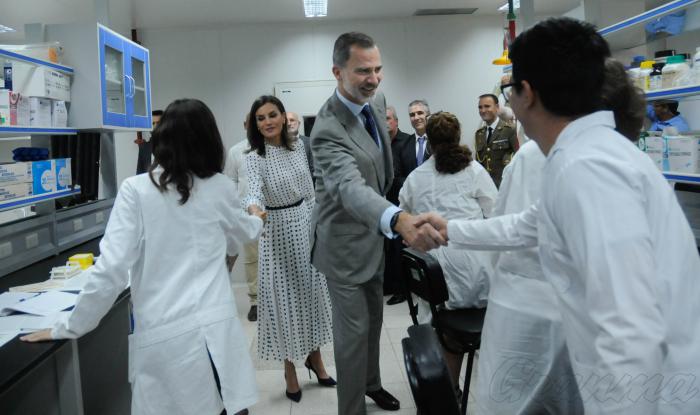 Visita del Rey de España Felipe Sexto y su esposa al Centro de Inmunología Molecular, Playa.