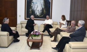 Recibió el Presidente Díaz-Canel al artista italiano Michelangelo Pistoletto