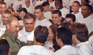 Acto por el 60 aniversario del ingreso de Fidel a la Universidad