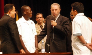 Chávez y Fidel 