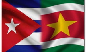 El presidente de la República de Surinam 